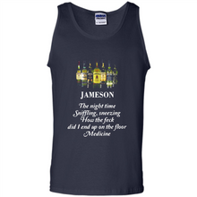 Load image into Gallery viewer, Jameson the night time sniffling sneezing how the feck did I end up on the floor Medicine shirt