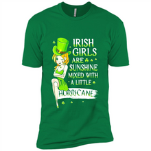 Load image into Gallery viewer, Irish girls are sunshine mixed with a little hurricane shirt