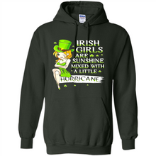 Load image into Gallery viewer, Irish girls are sunshine mixed with a little hurricane shirt