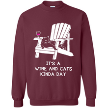Load image into Gallery viewer, It’s a wine and cats kinda day shirt