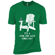 Load image into Gallery viewer, It’s a wine and cats kinda day shirt