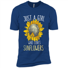 Load image into Gallery viewer, Just a girl who loves sunflowers shirt