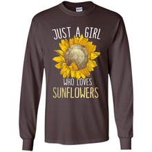 Load image into Gallery viewer, Just a girl who loves sunflowers shirt