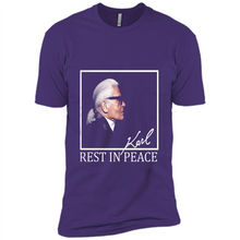 Load image into Gallery viewer, Karl Lagerfeld rest in peace shirt