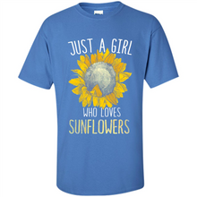 Load image into Gallery viewer, Just a girl who loves sunflowers shirt