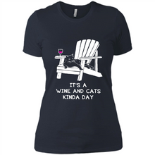 Load image into Gallery viewer, It’s a wine and cats kinda day shirt