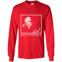 Load image into Gallery viewer, Karl Lagerfeld rest in peace shirt