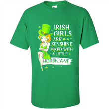 Load image into Gallery viewer, Irish girls are sunshine mixed with a little hurricane shirt