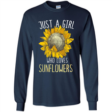 Load image into Gallery viewer, Just a girl who loves sunflowers shirt