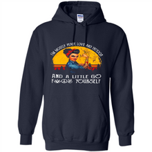 Load image into Gallery viewer, I’m mostly peace, love and tattoos and a little go fuck yourself shirt