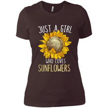 Load image into Gallery viewer, Just a girl who loves sunflowers shirt