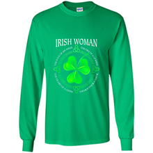 Load image into Gallery viewer, Irish woman the soul of an angel the fire of a lioness shirt