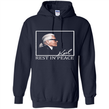 Load image into Gallery viewer, Karl Lagerfeld rest in peace shirt