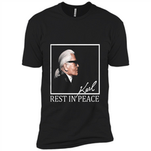 Load image into Gallery viewer, Karl Lagerfeld rest in peace shirt