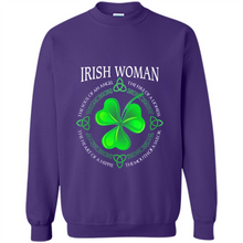 Load image into Gallery viewer, Irish woman the soul of an angel the fire of a lioness shirt