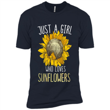 Load image into Gallery viewer, Just a girl who loves sunflowers shirt