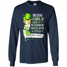Load image into Gallery viewer, Irish girls are sunshine mixed with a little hurricane shirt