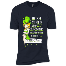 Load image into Gallery viewer, Irish girls are sunshine mixed with a little hurricane shirt