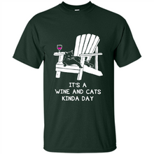 Load image into Gallery viewer, It’s a wine and cats kinda day shirt