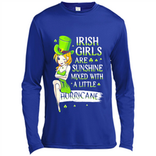 Load image into Gallery viewer, Irish girls are sunshine mixed with a little hurricane shirt