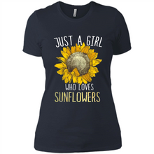 Load image into Gallery viewer, Just a girl who loves sunflowers shirt