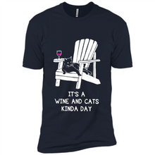 Load image into Gallery viewer, It’s a wine and cats kinda day shirt
