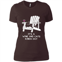 Load image into Gallery viewer, It’s a wine and cats kinda day shirt