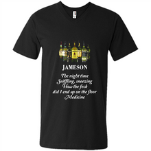 Load image into Gallery viewer, Jameson the night time sniffling sneezing how the feck did I end up on the floor Medicine shirt