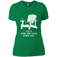 Load image into Gallery viewer, It’s a wine and cats kinda day shirt