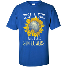 Load image into Gallery viewer, Just a girl who loves sunflowers shirt