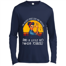 Load image into Gallery viewer, I’m mostly peace, love and tattoos and a little go fuck yourself shirt