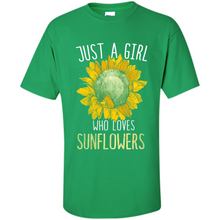 Load image into Gallery viewer, Just a girl who loves sunflowers shirt