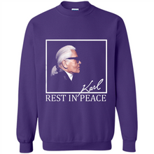 Load image into Gallery viewer, Karl Lagerfeld rest in peace shirt