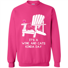 Load image into Gallery viewer, It’s a wine and cats kinda day shirt