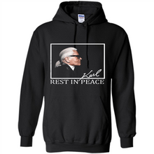Load image into Gallery viewer, Karl Lagerfeld rest in peace shirt