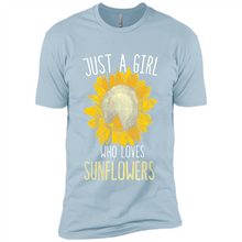 Load image into Gallery viewer, Just a girl who loves sunflowers shirt