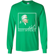 Load image into Gallery viewer, Karl Lagerfeld rest in peace shirt