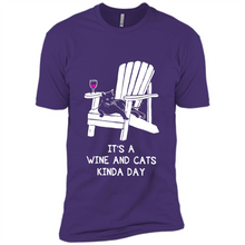 Load image into Gallery viewer, It’s a wine and cats kinda day shirt