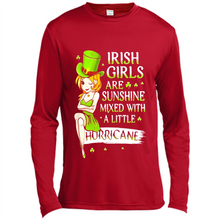 Load image into Gallery viewer, Irish girls are sunshine mixed with a little hurricane shirt