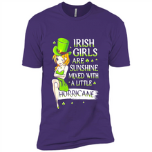 Load image into Gallery viewer, Irish girls are sunshine mixed with a little hurricane shirt