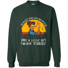 Load image into Gallery viewer, I’m mostly peace, love and tattoos and a little go fuck yourself shirt