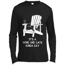 Load image into Gallery viewer, It’s a wine and cats kinda day shirt