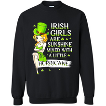 Load image into Gallery viewer, Irish girls are sunshine mixed with a little hurricane shirt