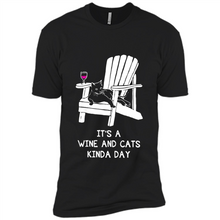 Load image into Gallery viewer, It’s a wine and cats kinda day shirt