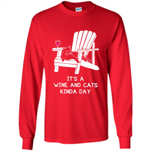 Load image into Gallery viewer, It’s a wine and cats kinda day shirt