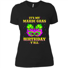 Load image into Gallery viewer, It’s my Mardi Gras Birthday y’all shirt