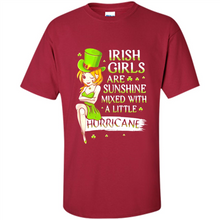 Load image into Gallery viewer, Irish girls are sunshine mixed with a little hurricane shirt
