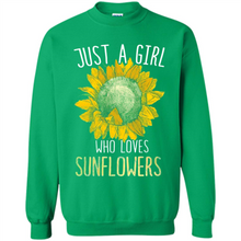 Load image into Gallery viewer, Just a girl who loves sunflowers shirt