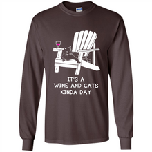Load image into Gallery viewer, It’s a wine and cats kinda day shirt