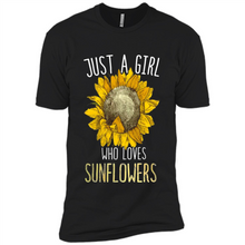 Load image into Gallery viewer, Just a girl who loves sunflowers shirt